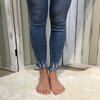Jeans blauwe hoge taille/skinny
