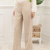 Broek in velour beige