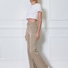 Jeans wide leg in beige