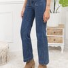 Flare jeans met zakjes aan de voorkant in donker blauw