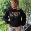 Sweater lovely in zwart