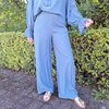 Losse broek in blauw