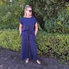 Losse broek in blauw