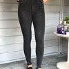Zwarte jeans hoge taille en skinny
