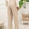 Broek in velour beige