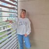 Sweater ciao in wit 