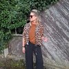 Vest in bruine leopard print