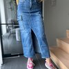 Jeans rok met zakken