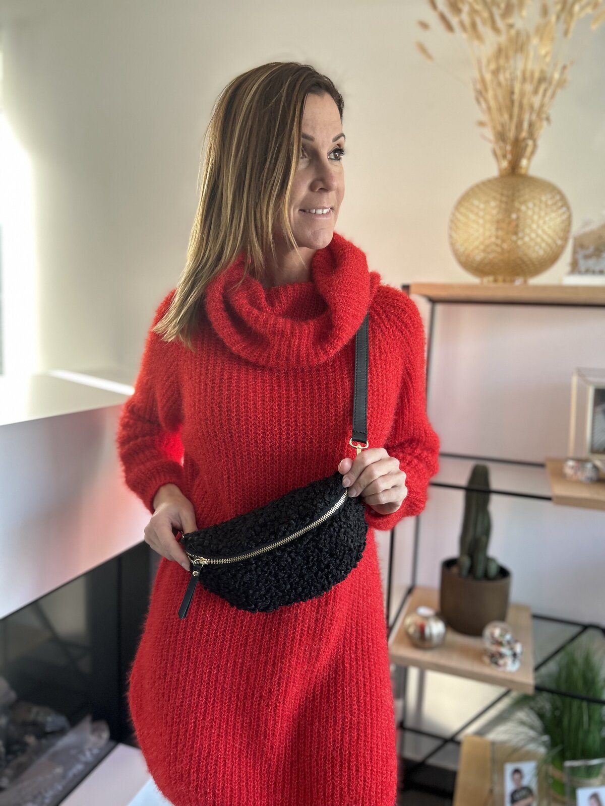 Zacht kleedje in rood | Diva Fashion