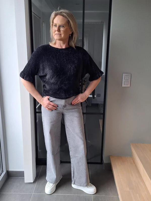 Soft feel pull in zwart