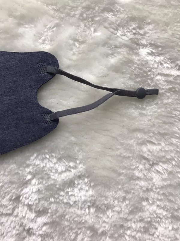 Mondmasker neoprene grijs/blauw