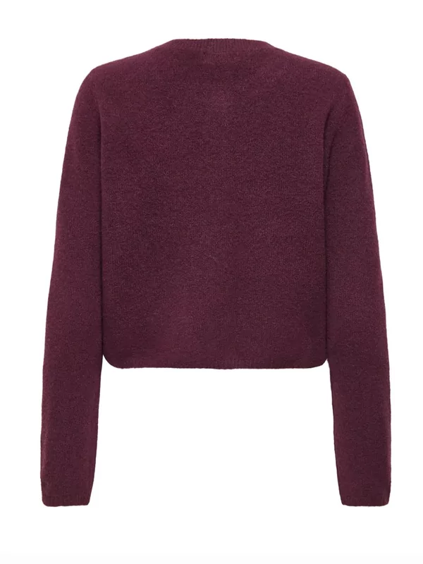 Jdy pull cardigan chloe in burgundy