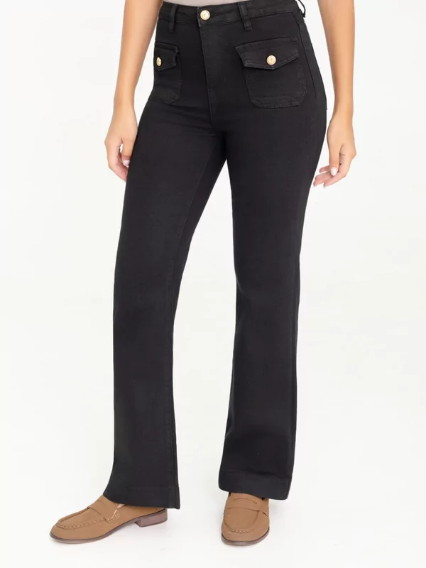 Jeans rechte pijp in zwart
