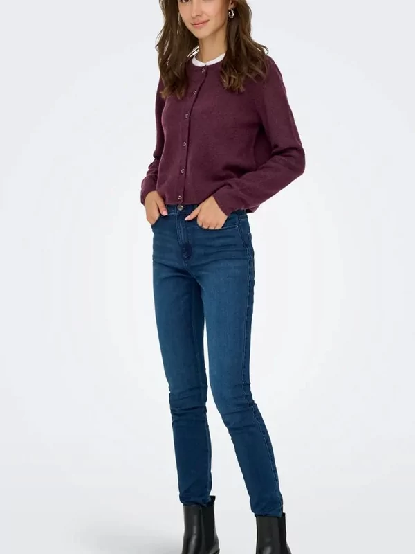Jdy pull cardigan chloe in burgundy