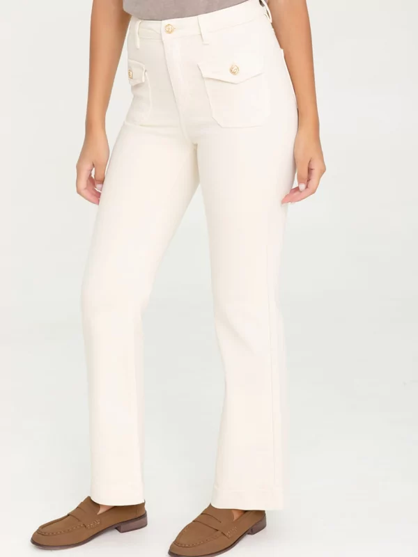 Jeans rechte pijp in ecru