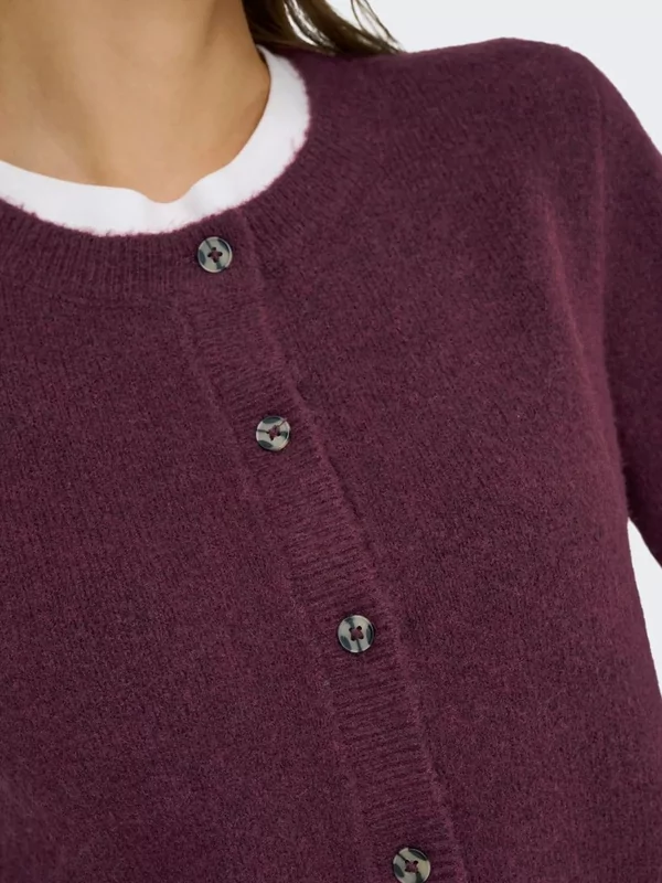 Jdy pull cardigan chloe in burgundy