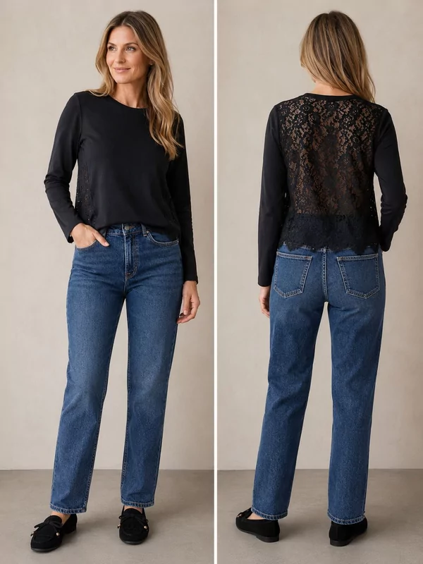 Jdy jeans straight model Petra lengte 32