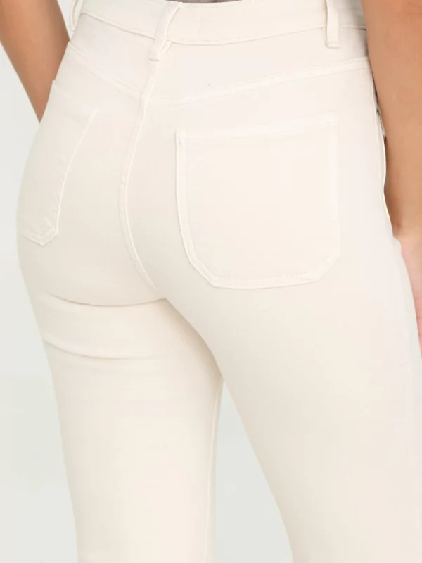 Jeans rechte pijp in ecru