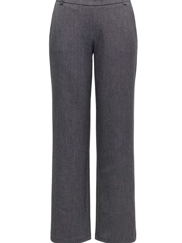 Only broek in grijs met elastiek achterkant lengte 32