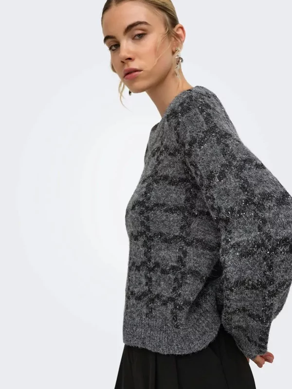 Only pull Doffa in grijs zwart design