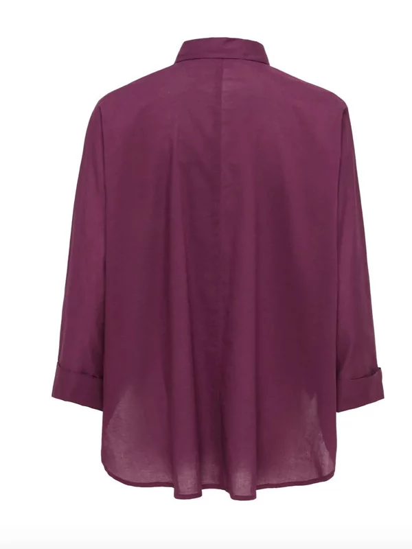 Only hemdje Gayle in burgundy