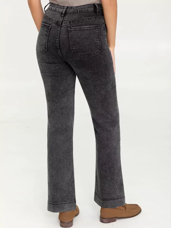 Jeans rechte pijp in donker grijs