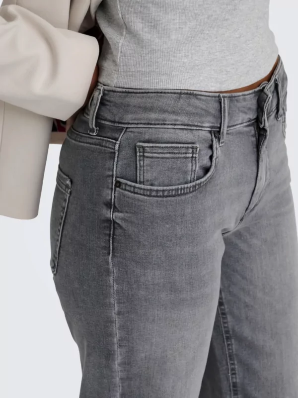 Only jeans mid grijs blush mid straight lengte 30