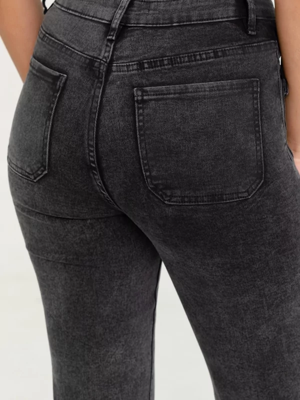Jeans rechte pijp in donker grijs