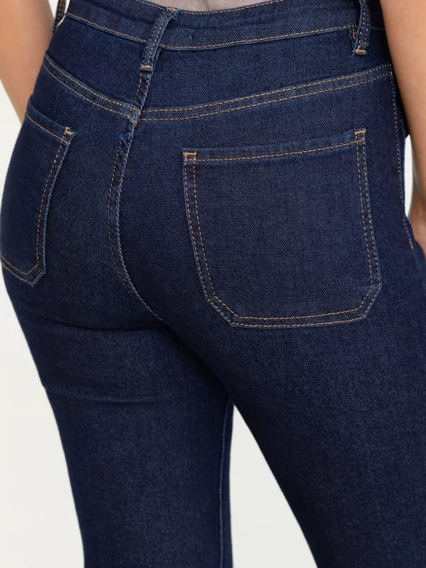 Jeans rechte pijp in donker blauw