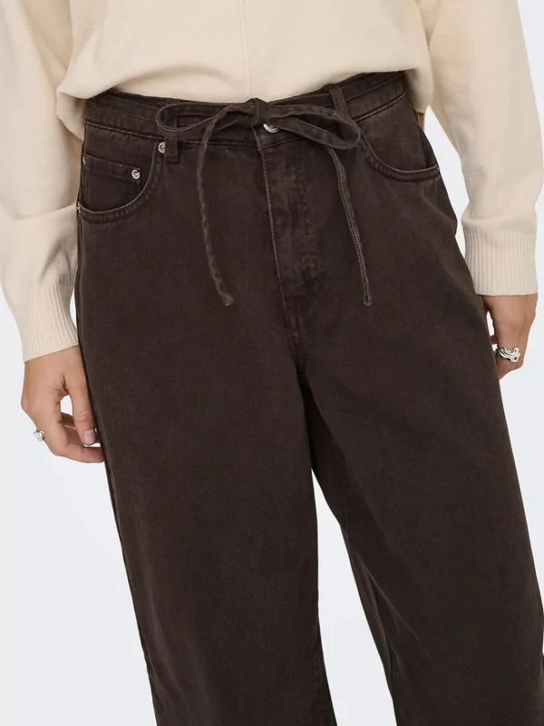 Only jeans in chocolate straight model Gianna lengte 30
