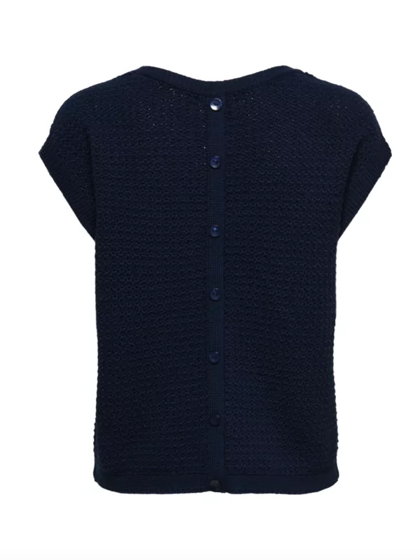 JDY Gebreide pull in donker blauw