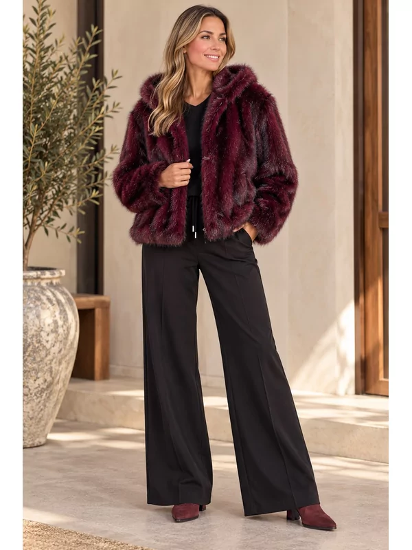 Jas in burgundy