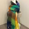 Warme sjaal felle kleuren