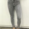 Jeans in grijs hoge taille en skinny