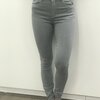 Jeans in grijs hoge taille en skinny
