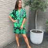 Kleedje in groene print