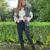 Zwarte/grijze jeans body