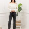 Flare jeans met zakjes aan de voorkant in donker grijs