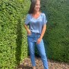 Losse t-shirt in blauw