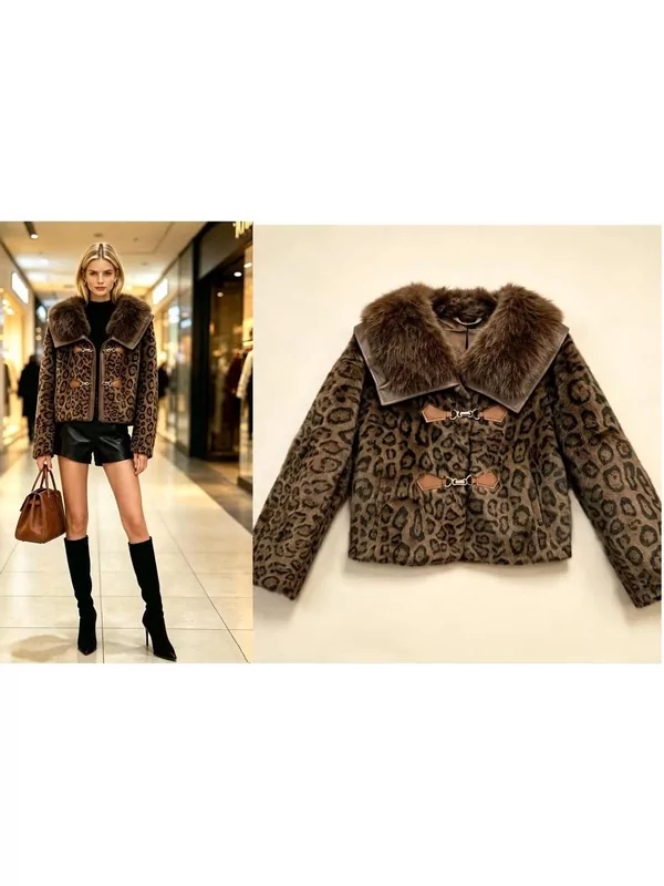 Jas in leopard design