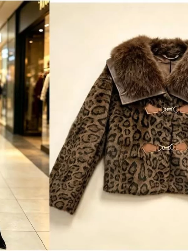 Jas in leopard design