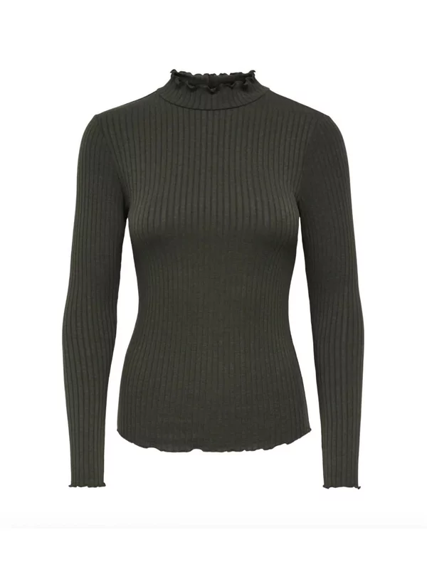Jdy sous pull model Fransiska in olijf groen