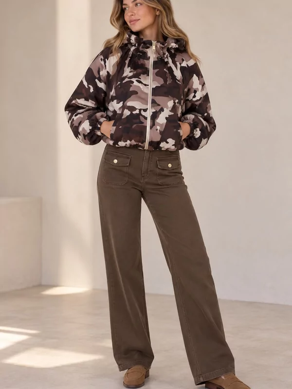 Jasje in camouflage print