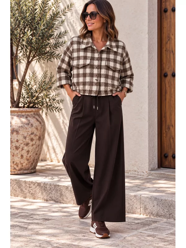 Jas in beige bruin