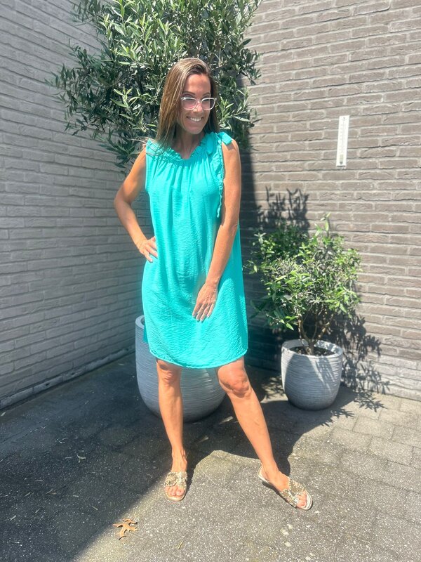 Kleedje in turquoise