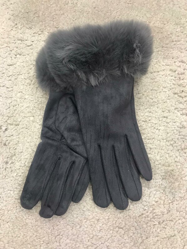 Handschoen grijs