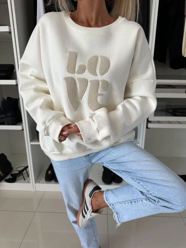 Sweater beige LOVE