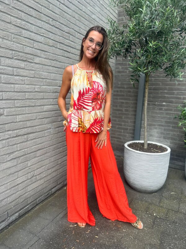 Broek in oranje