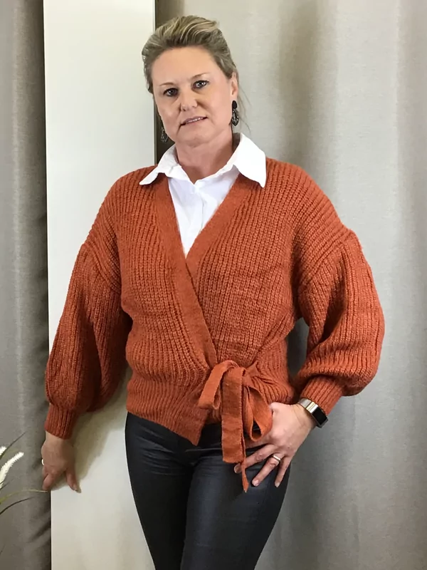 Cache coeur pull toffee 