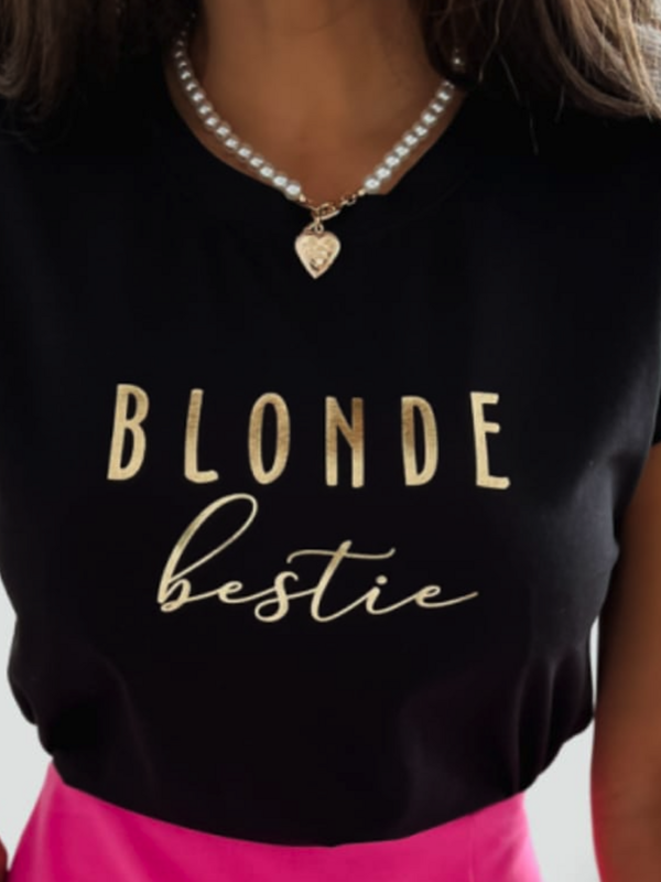 T-shirt blonde bestie